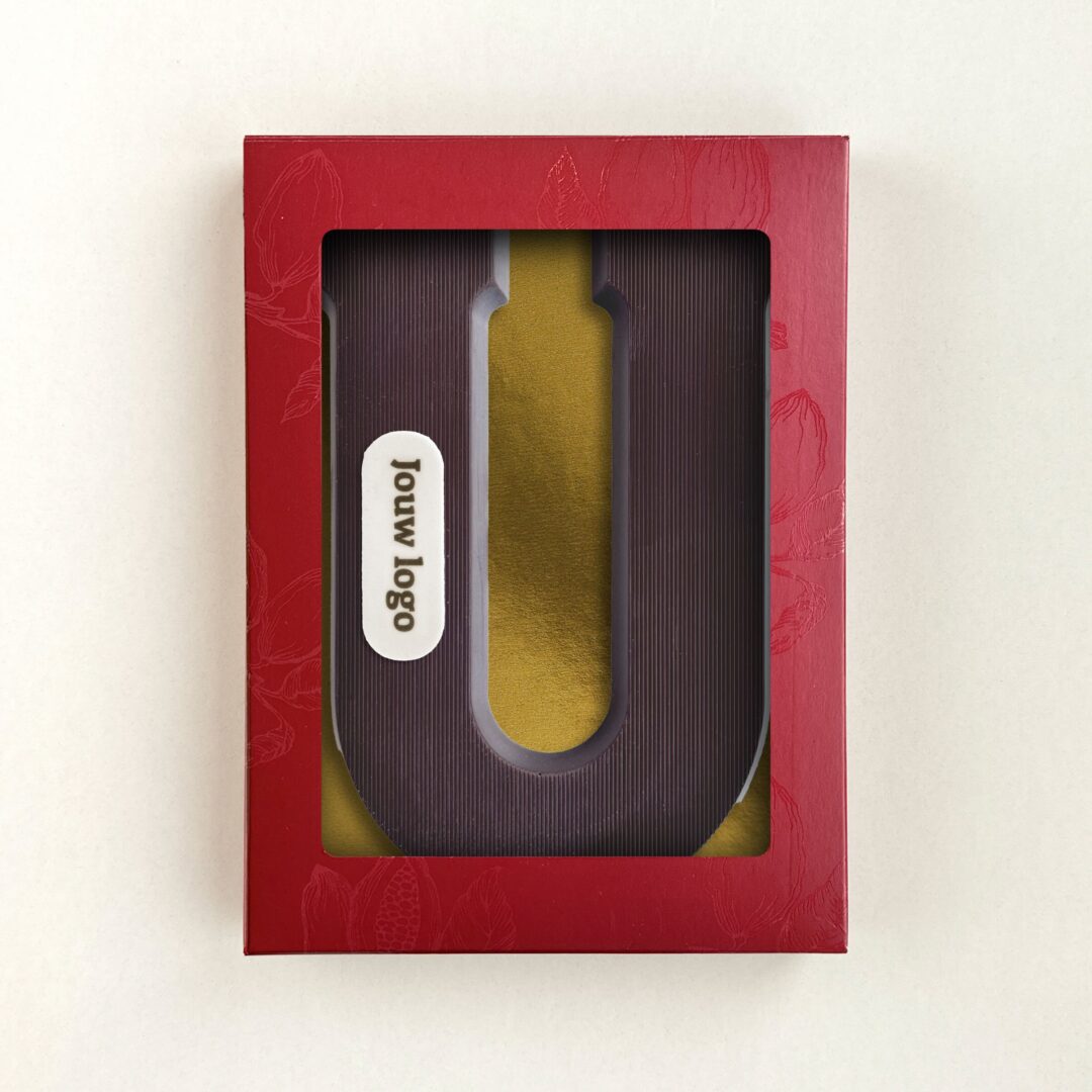Chocoladeletter Eigen Logo U Puur