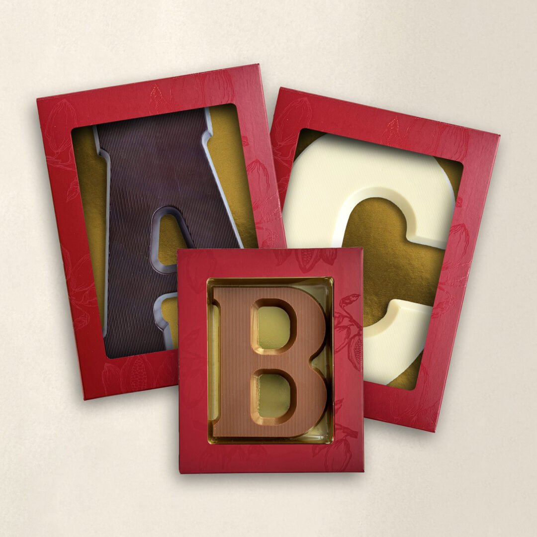 Tasty Present ambachtelijke chocoladeletters