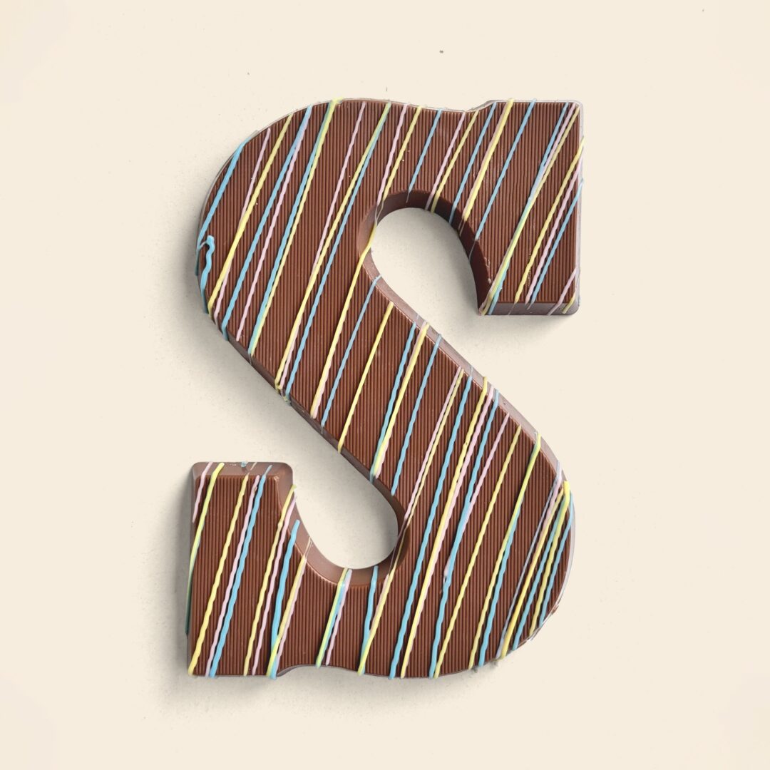 Luxe chocoladeletter s color fun melk