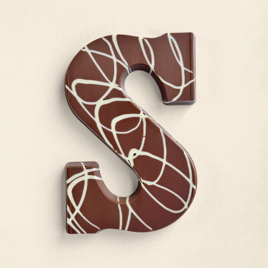 Luxe chocoladeletter praline melk