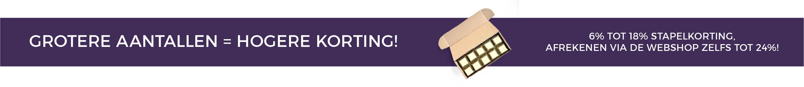 Meer artikelen is hogere korting bij Tasty Present