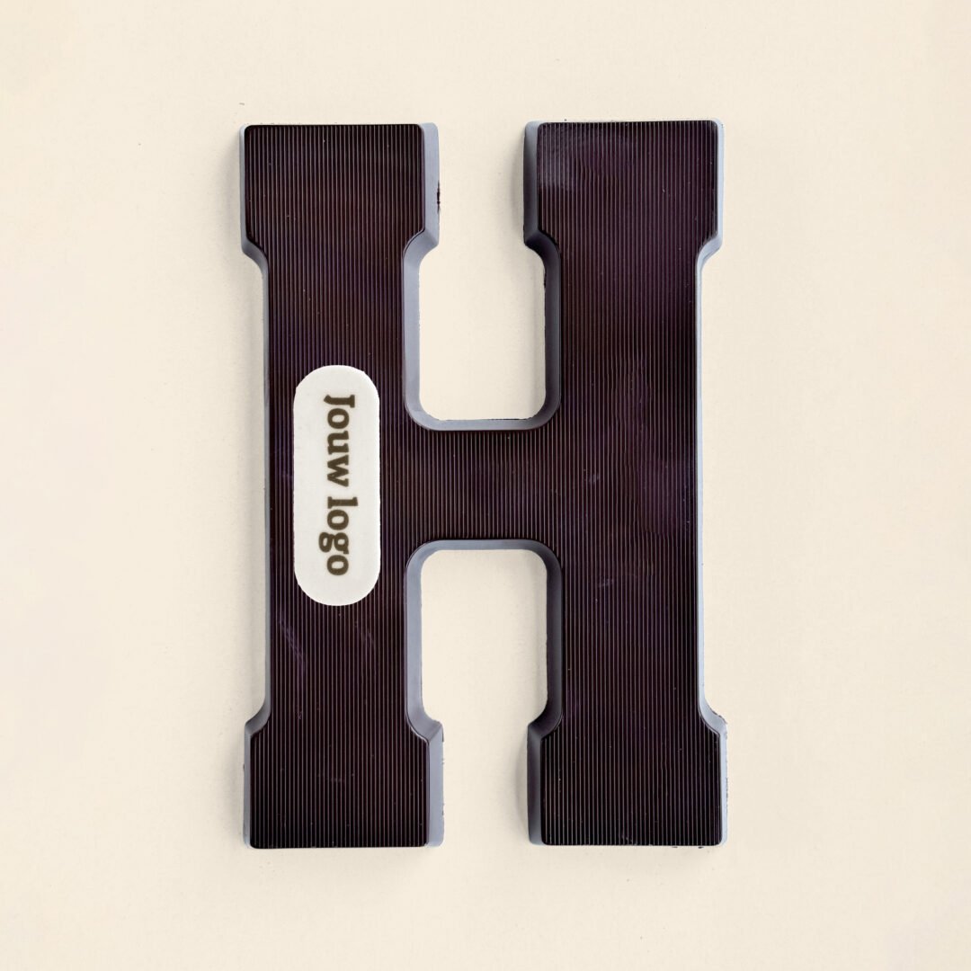 Chocoladeletter Eigen Logo H Puur