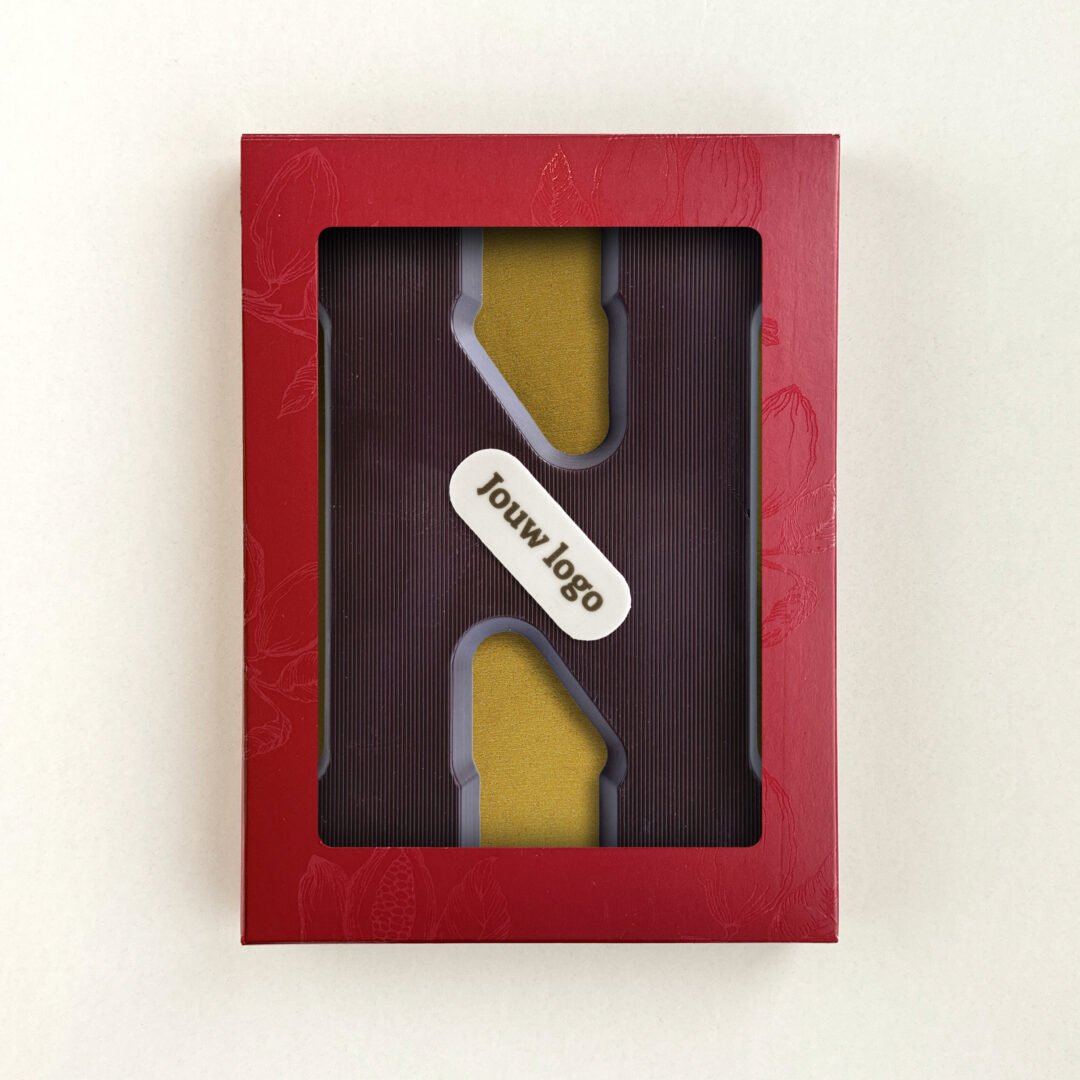 Schokoladenbuchstabe Eigenes Logo N Zartbitter