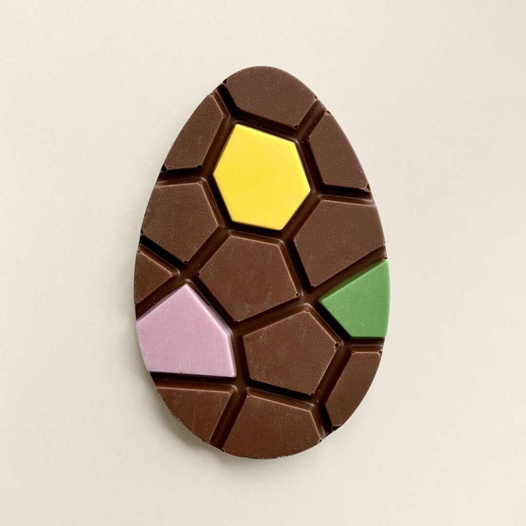 Chocolade Paasei Color -vensterdoos