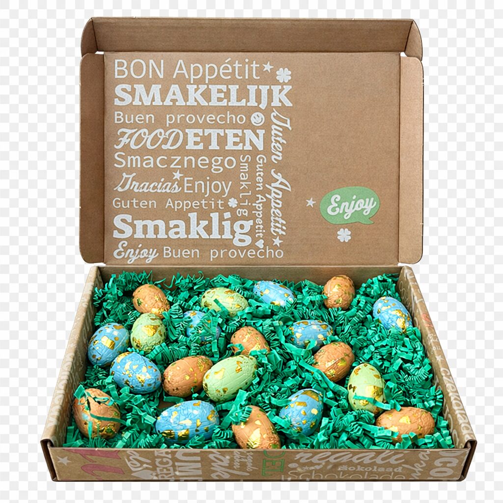 Schokoladen-Ostereier, klein | Versandkarton | 150 g