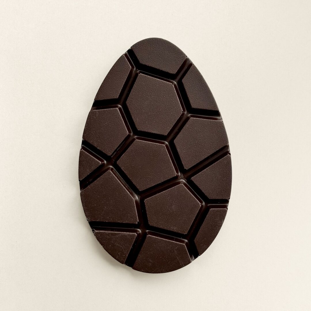 Chocolade paasei puur in verzenddoos