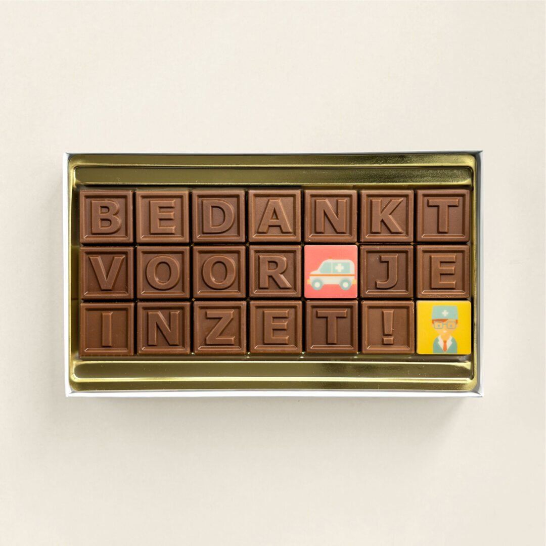 Chocotelegram 21 - bedankt voor je inzet - Dag van de Zorg