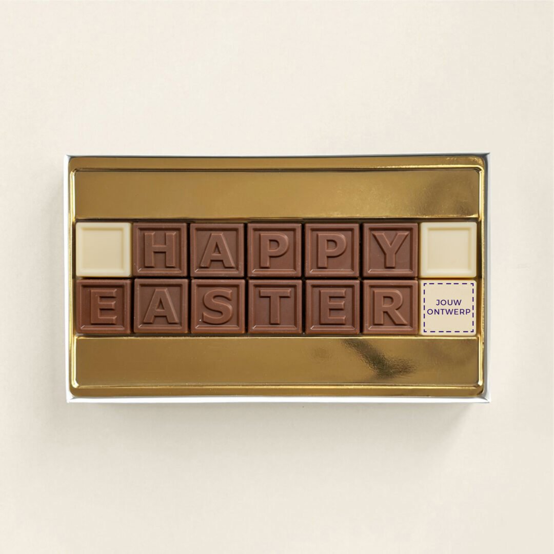 Chocotelegram 14 - happy easter met eigen logo