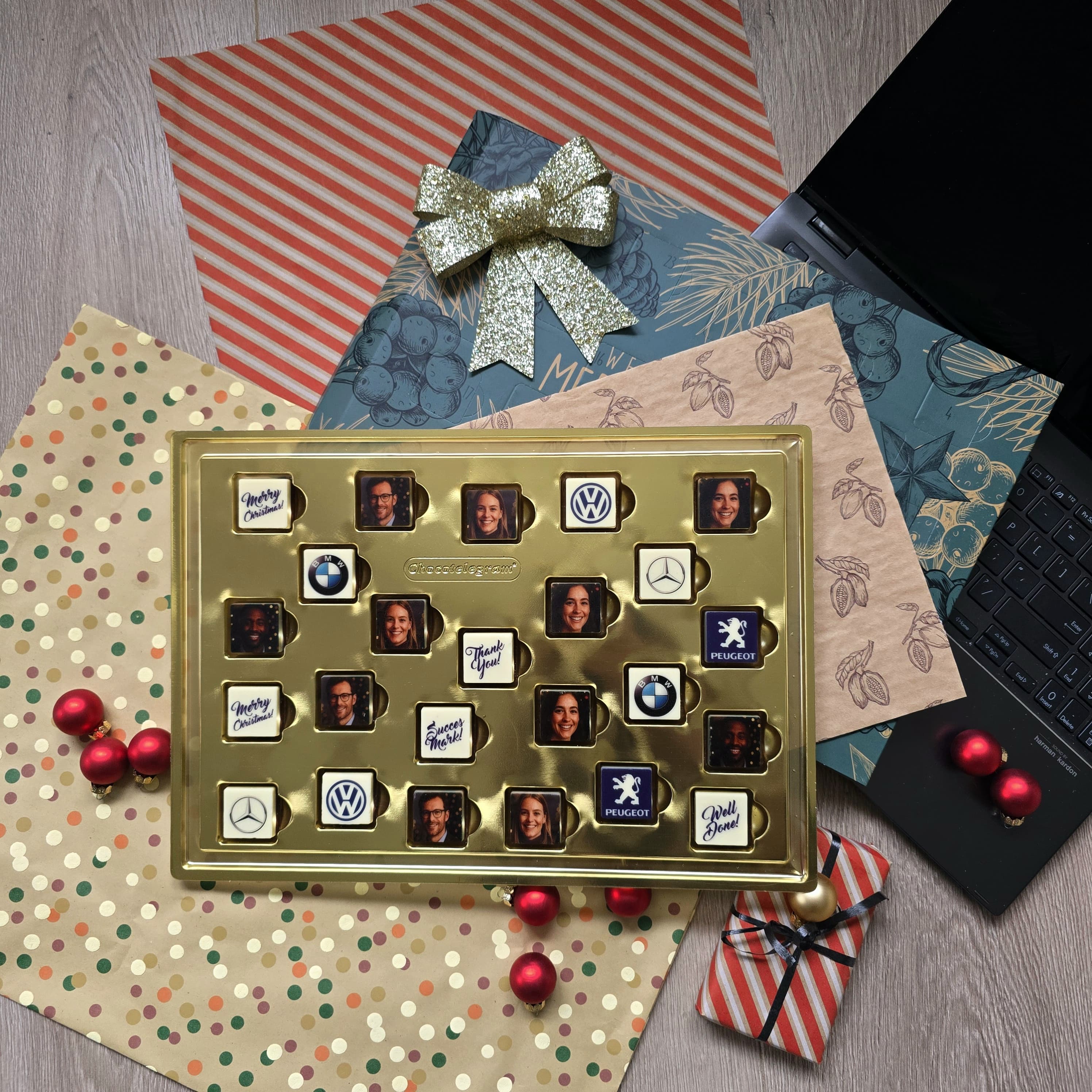Adventskalender Kerst | melk | eigen ontwerp | 240g