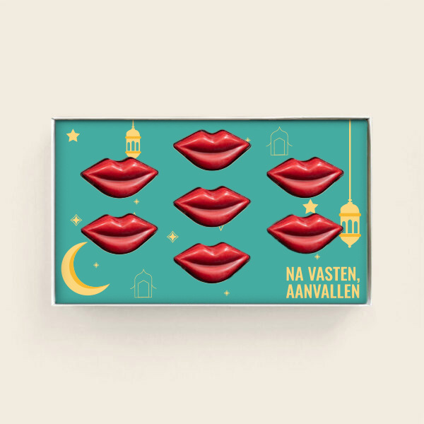 Eid Mubarak Schokoladenlippenbonbons – Halal-Geschenk – Zuckerfest. Taasty Present – personalisierte Schokolade und Süßwaren