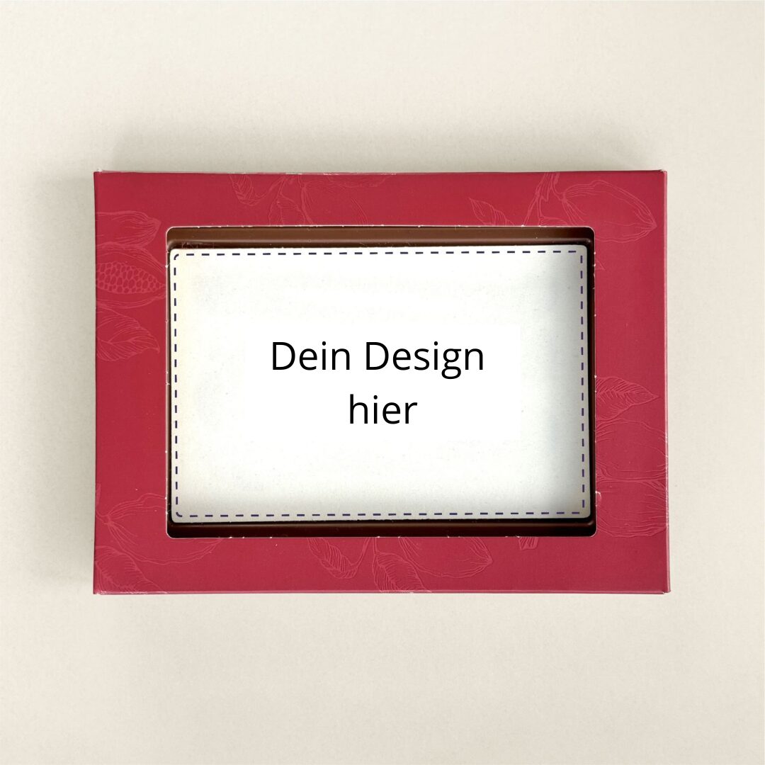 Schokoladen-Grußkarte