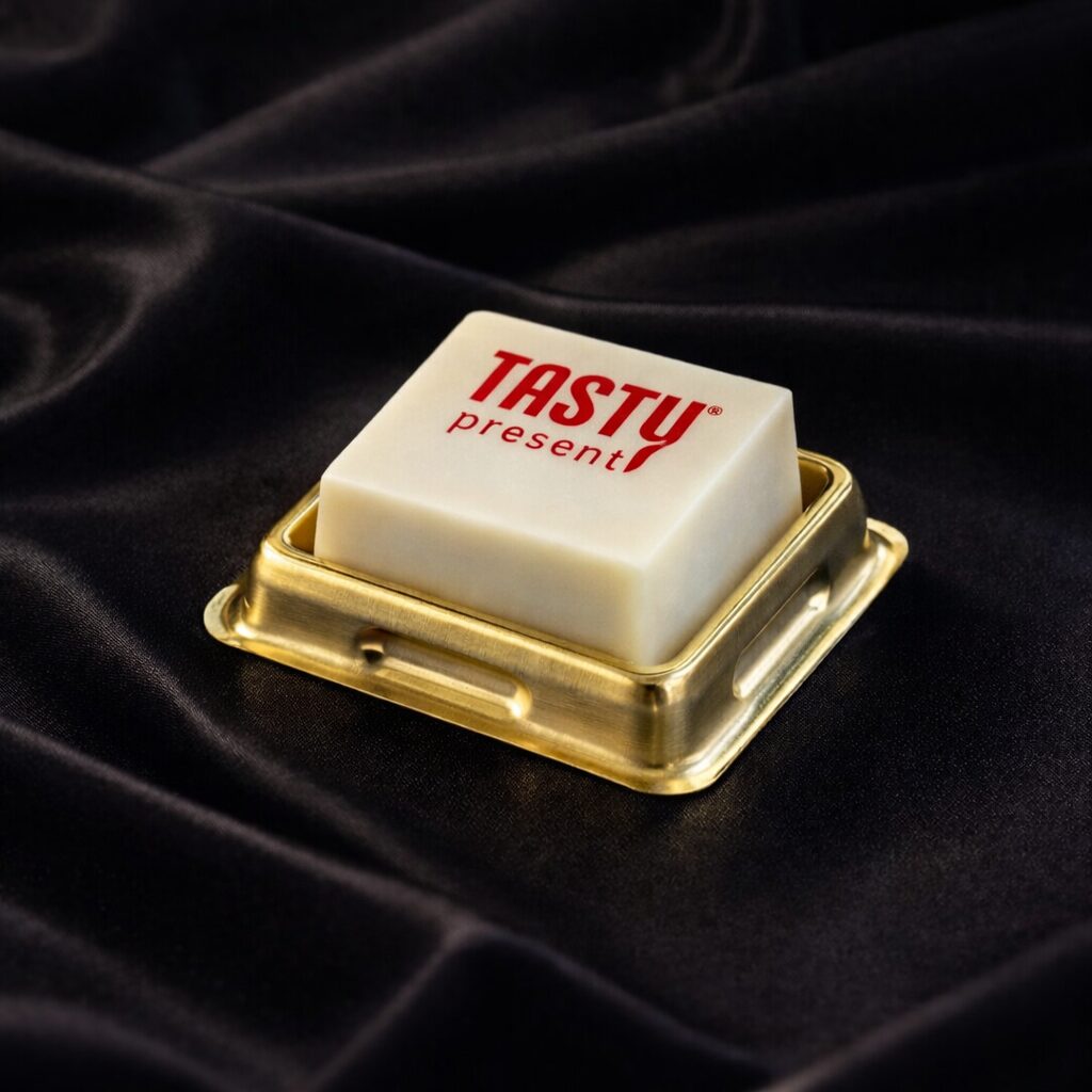 branding bites - chocolade logoblokjes voor bij de koffie, events, vergaderingen. Tasty Present - gepersonaliseerde chocolade en zoetwaren