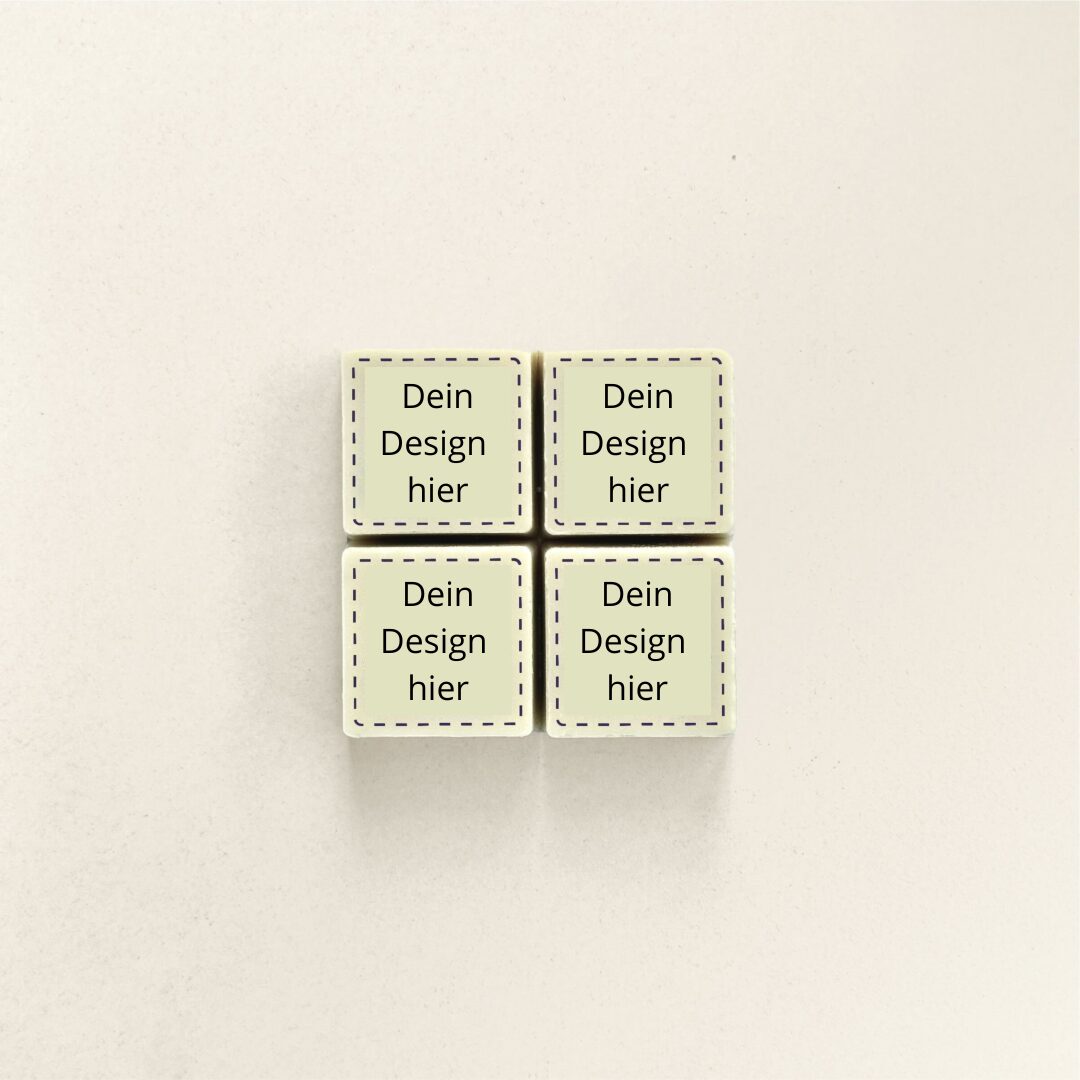 Schokoladen-Logo-Block 4x