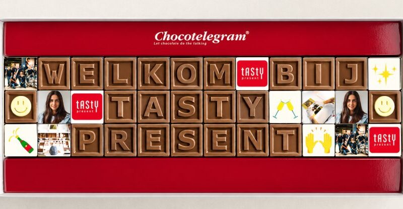 Chocotelegram Tasty present voor relaties